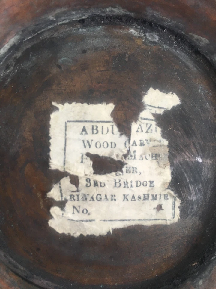 Antigua tetera de Cachemira ornamentada latón cobre dragón hecha a mano Foto 4 de 4