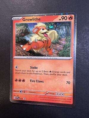 Pokemon Paldea Evolved Growlithe SVP 024 Black Star Promo Cosmos