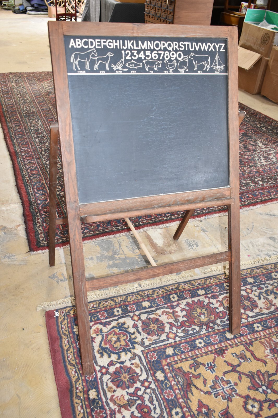 Vintage Child's Folding, Portable Chalkboard eBay