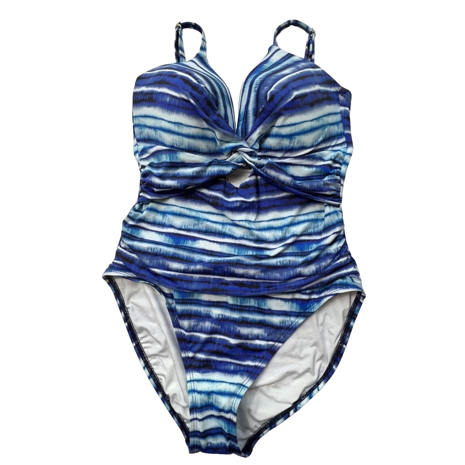 La Blanca Striped Regular Size Swimwear for Women