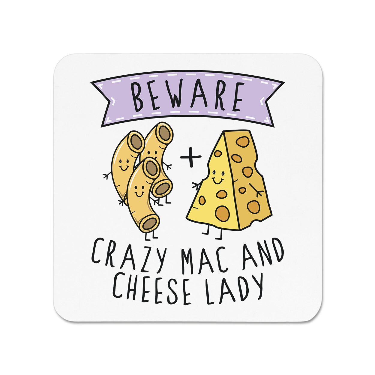 Beware Crazy Mac And Cheese Lady Fridge Magnet Funny Joke Food Lover