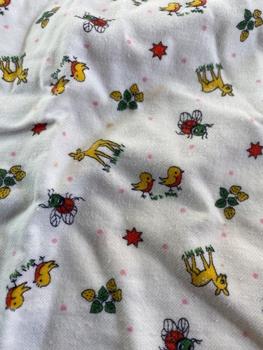 Vintage 1950s 1960s Job Lot Nursery Baby Kids Pyjama Top& Sleep Bag Retro Fabric - Picture 3 of 10