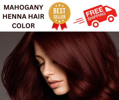 Teinture Capillaire Au Henné 100% Bio - Sans Produits Chimiques - Toutes Couleurs - Naturel Et Doux Pour Cheveux