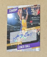 2017-18 PRESTIGE BONUS SHOTS SIGNATURES #10 LONZO BALL AUTO