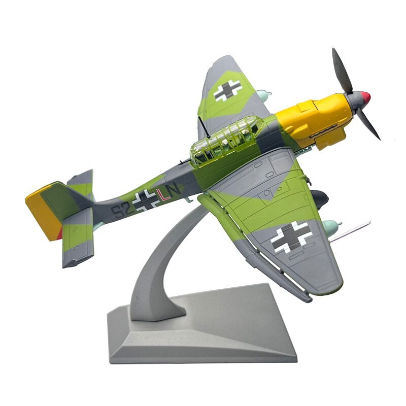 Modelo Avión Junkers Ju 87 Stuka 1/72 - Metal Fundido - Coleccionismo Militar Modelo Decoración Soporte