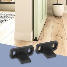 Entgoinggo Bodenschiene Für Schiebetüren - Verstellbare Stahlführung Für Taschen- & Scheunentüren