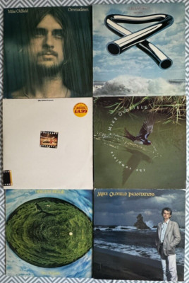 6 x Mike Oldfield Vinyl LP, Inc: Incantations, Ommadawn, Exposed, Hergest Ridge
