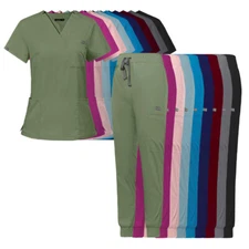 NiaaHinn Unisex Medical Scrub Set - Dental & Nursing Uniform for Men & Women