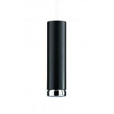Croydex Modern Bathroom Light Pull Cord Handle, Black and Chrome, 1m Long Cord