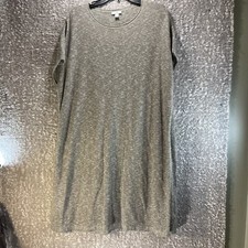 Pure Jill Women's Dolman Sweater Dress Cotton Acrylic Sheath Large Beige Tan