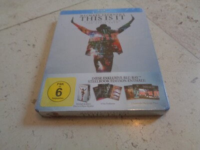 MICHAEL JACKSON THIS IS IT  *rare* SPECIAL EDITION Blu-ray SteelBook book &cards