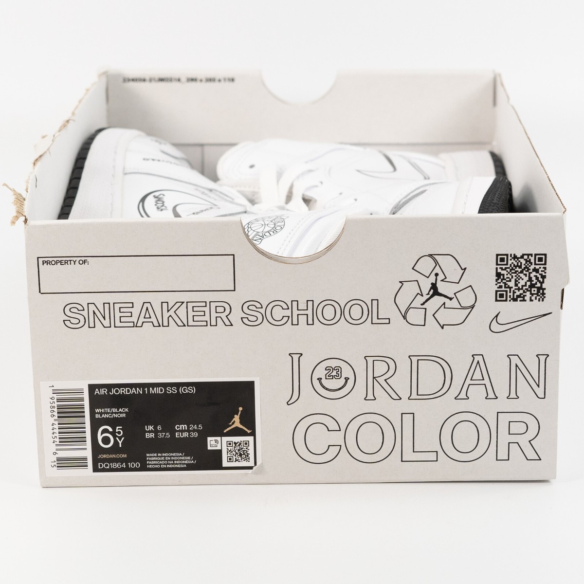 Nike Air Jordan 1 Mid GS 'Schematic' DQ1864-100 2021 Black