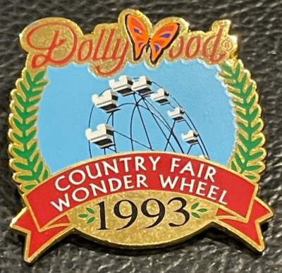 DollyWood Theme Park 1993 COUNTRY FAIR WONDER WHEEL Souvenir Trading Pin 2005