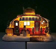 Enchanted Forest  Holiday Snowman Trailer Village Accessory