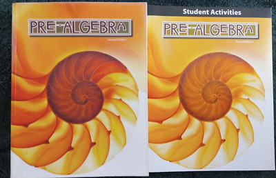 Bob Jones Pre-Algebra 2nd edition Student Text and Activities Set