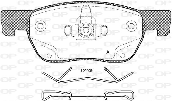 Jeu de plaquettes de frein avant pour Opel Astra K 1.0 1.2 et 1.4 Turbo essence