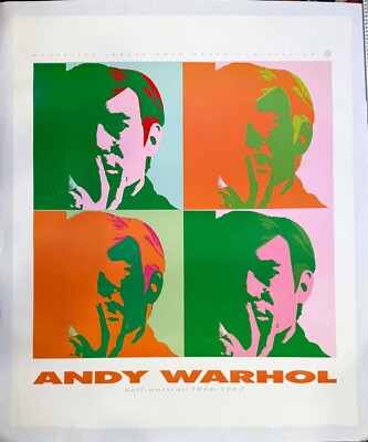 Rare Pop Art Andy Warhol SELF PORTRAIT 1989 Nouvelles Images