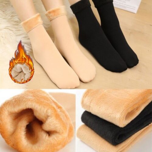 Stay Snug in Snow Boots with Women's Winter Thermal Socks Soft and Thick Fleece - Picture 1 of 11