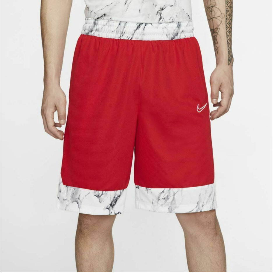 Nike Dri-Fit Icon Marble Basketball Men Shorts Red BV9222 657