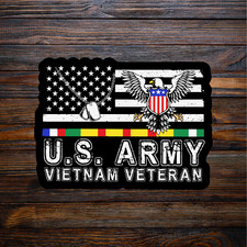 Military Sticker Vinyl Decal U.s. Army Vietnam Veteran Flag Eagle America Gift Military Sticker Vinyl Decal U.s. Army Vietnam Veteran Flag Eagle America Gift