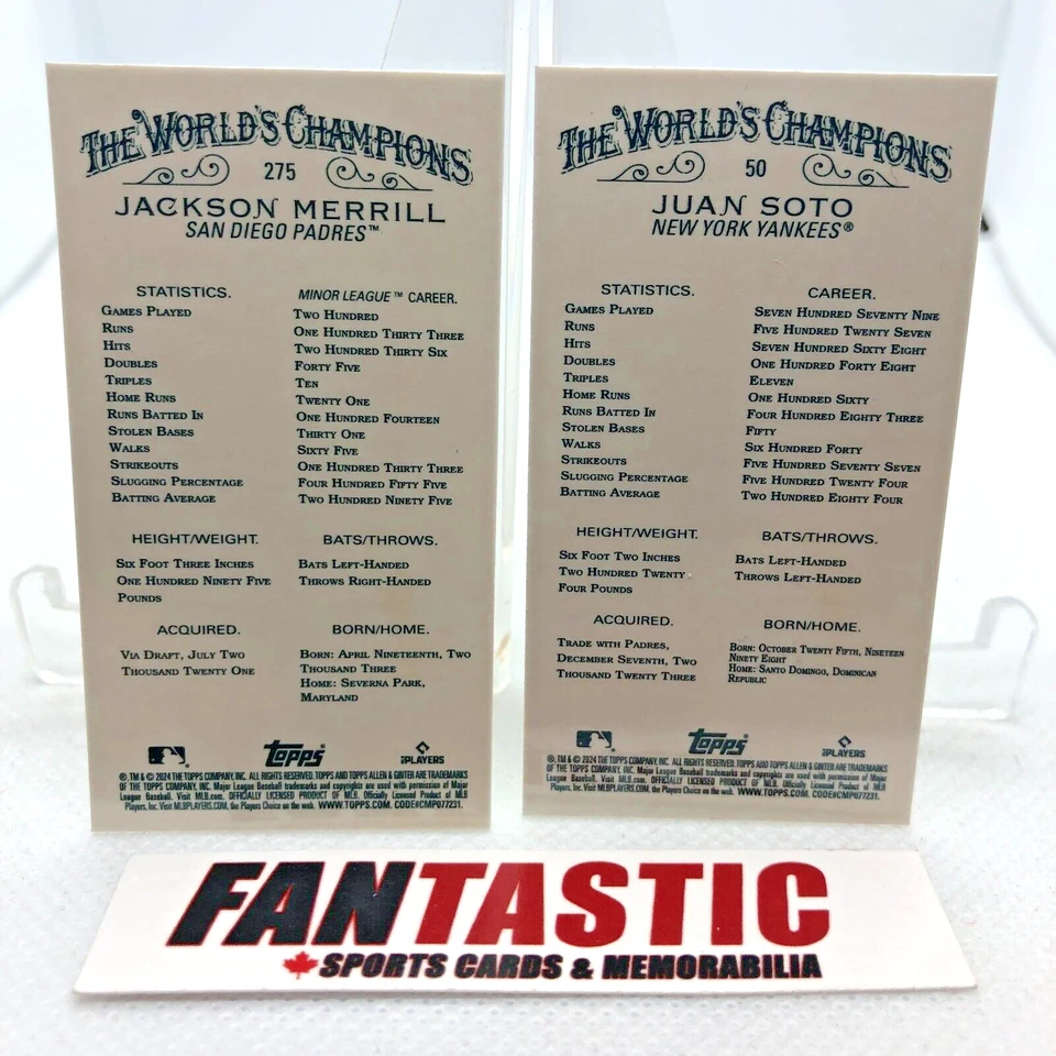 2024 Topps Allen & Ginter MINI Chrome Parallel Card YOU PICK - Image 2 of 2