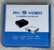 RCA AV Analog S Video Composite CVBS IN to HDMI Digital OUT Converter