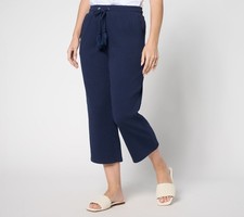 Belle by Kim Gravel Tall Packabelle Gotta Getaway Cropped Pant Twilight S New