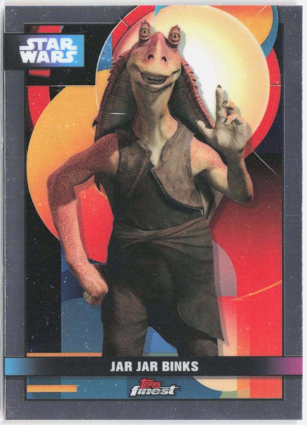 Jar Jar Binks #F-34 Star Wars 2025 Topps Smugglers Outpost Finest trading card — raw and PSA graded price guide