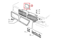 Originale Lancia Delta KüHlergrill Schutzgitter Riparo 82421245