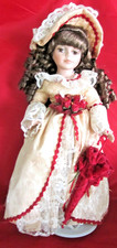 Collectors Choice porcelain 16" fashion doll, rose flowers
