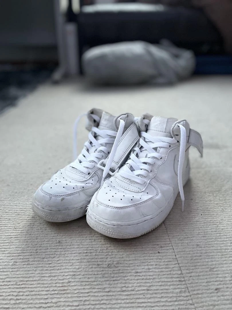 Nike Air Force 1 Mid Sneakers Uomo US 6.0 Pelle Usate