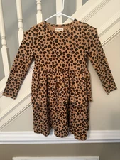 Tucker + Tate Girl’s Tiered Leopard Print Dress, Size 7, New without Tags
