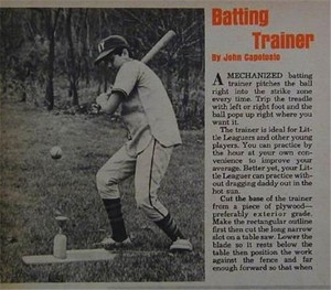 Spring Loaded BATTING TEE Trainer How-To build PLANS