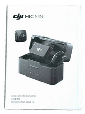 DJI Mic Mini 2TX 1RX Charging Case Wireless Microphone, Noise Cancelling, Vlog