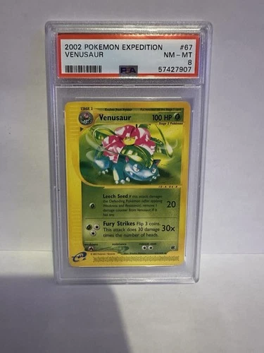 2002 Pokemon Expedition Venusaur #67 PSA 8 NM-MT E-Reader WOTC Rare Vintage