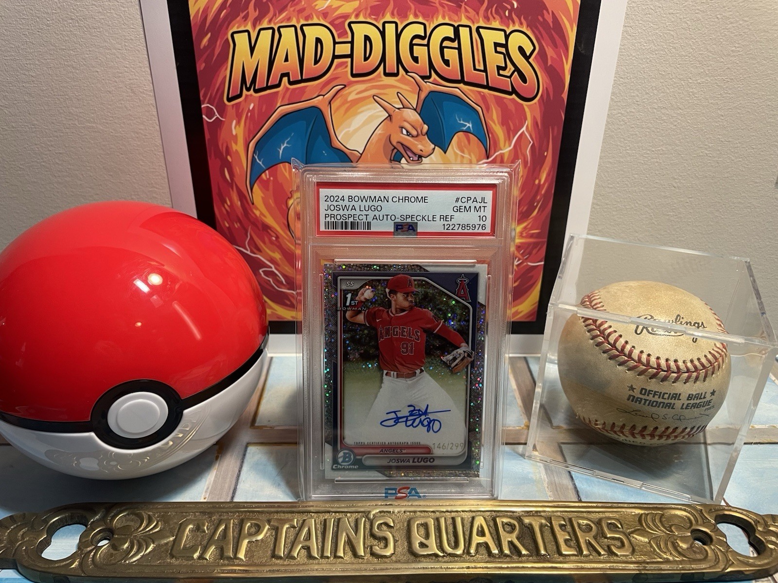 2024 Bowman Chrome - Prospect Autographs Joswa Lugo #CPA-JL Speckle Refra  /299