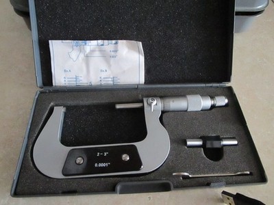 Procheck Outside Micrometers Chrome Plate 2-3'' x 0.0001'' NB60CRM3 Open Box