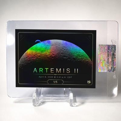 Artemis II Card New View of the Moon 2026 GleeBeeCo Holo Space /5