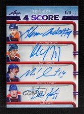 2020 Superlative Collection Purple 6/6 Glenn Anderson Paul Coffey Auto HOF k4s