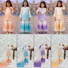 Readymade kids girls top plazzo party wear eid indian girls designer dress