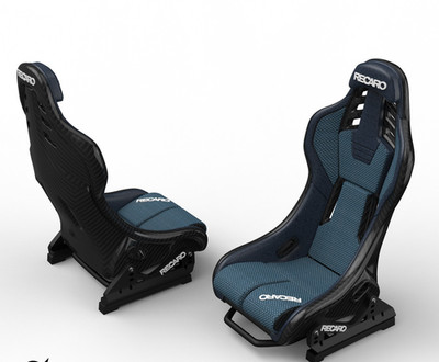 Paar Recaro RSS Sitze RC Modellauto 3D Druck Maßstab 1/4 - 1/25