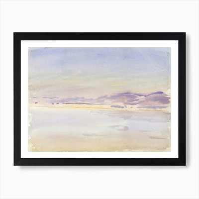 Sonnenuntergang auf See, John Singer Sargent gerahmtes Wandbild Poster Leinwanddruck Bild