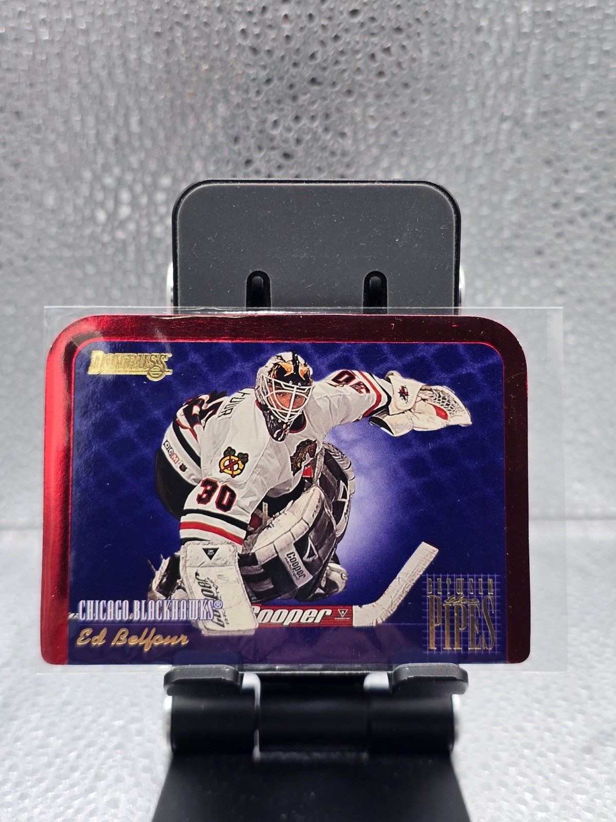 1995-96 Donruss Ed Belfour Between The Pipes Die Cut #10!