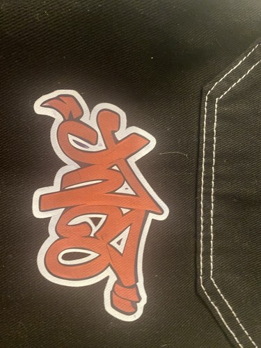 Vintage JNCO 7 Black Denim Shorts Size 32/34 Rave Skate Streetwear - Picture 21 of 21