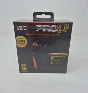 ISOtunes PRO 2.0 - Noise Isolating Bluetooth Earbuds, 27 dB NRR, 16 Hour Battery