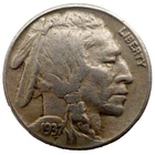 1937 Buffalo Nickel - VF - Full Horn