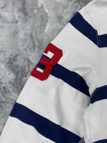 Vintage Polo Ralph Lauren Rugby Shirt Long Sleeve Striped Big Pony Men Size M by Ralph Lauren, Size M, $65 - Photo 5