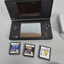 Nintendo DS Lite Console & Games: Hot Wheels Lego Star Wars Drawn to Life Works
