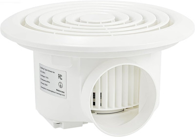 8 Inch Round Bathroom Exhaust Fan, Easy Install and Quiet Ceiling Exhaust Fan