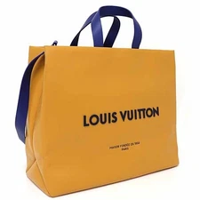 Louis Vuitton Shopper Tote MM Shoulder Bag 2 Way M24457 Saffron Safran A 992573